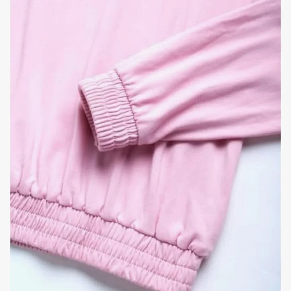 bebe Girls' Jogger Tracksuit 2pc Zip Pullover Sweatshirt Sweatpants 5/6 NWT - Picture 5 of 5